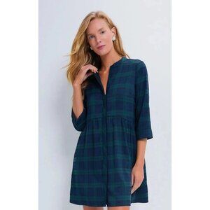New Tuckernuck Blackwatch Irish Plaid Shirt Dress Size XXXL Preppy Cottagecore